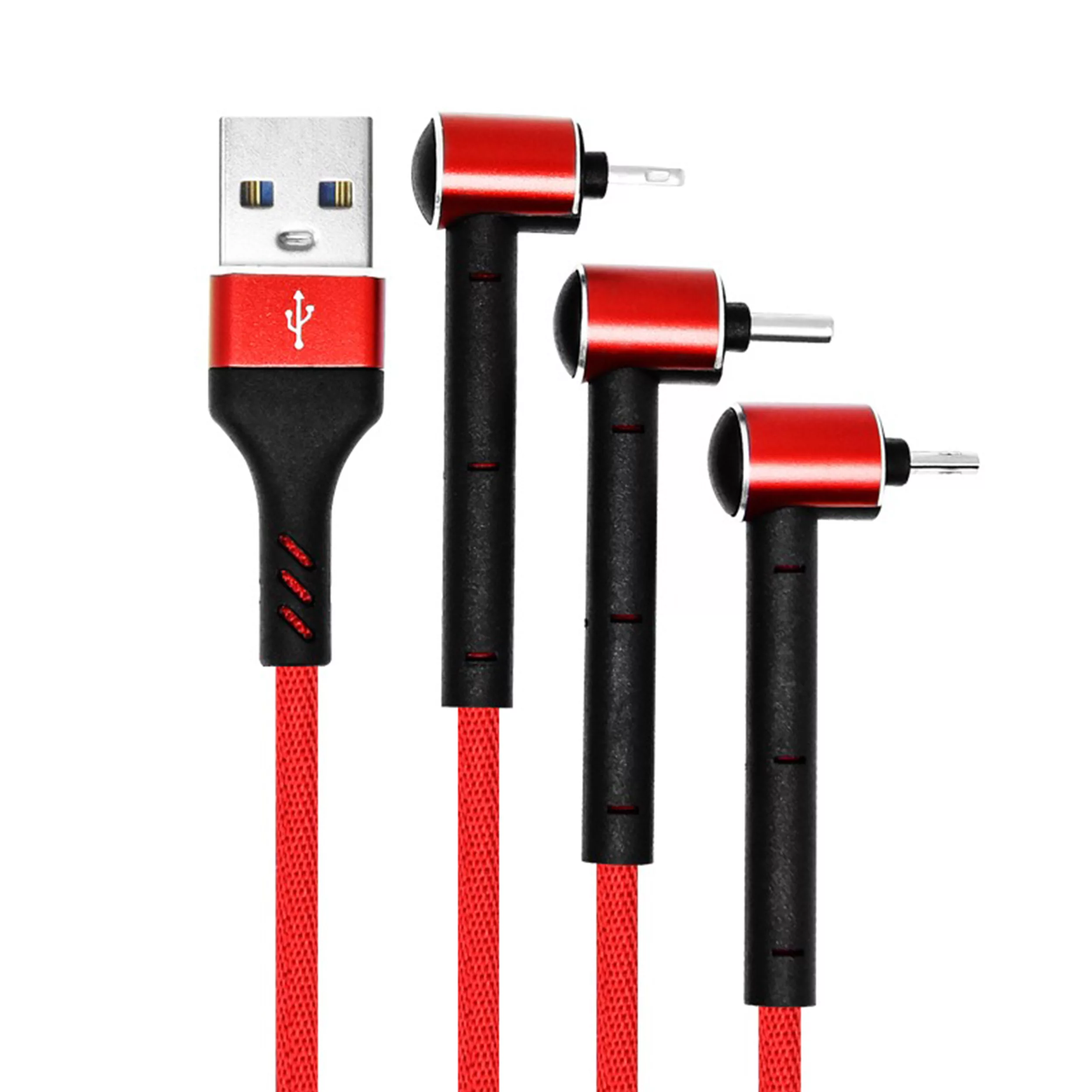 کابل تبدیل USB به MicroUSB/Lightning/USB-C تسکو مدل TC A100 طول 1.2 متر