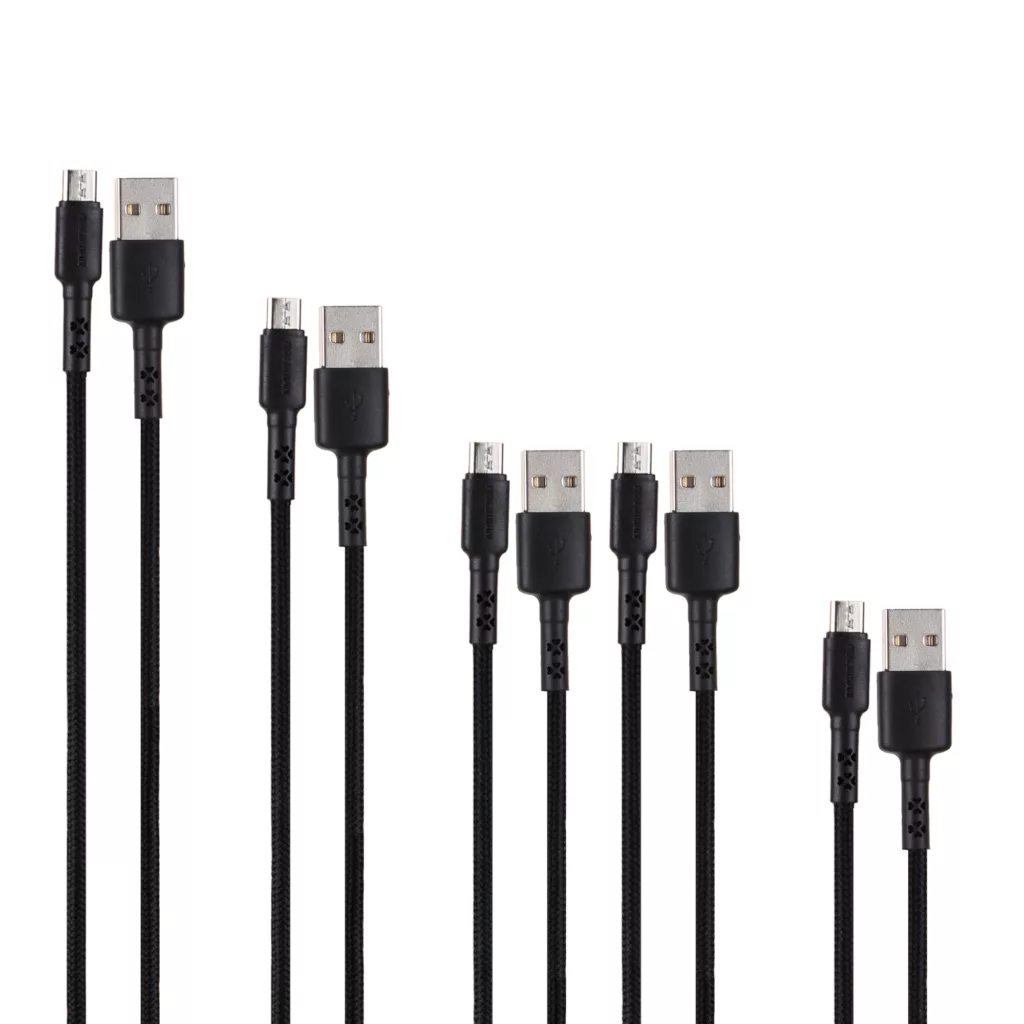 کابل تبدیل USB به microUSB کلومن مدل kd-30 طول 1 متر مجموعه 5 عددی