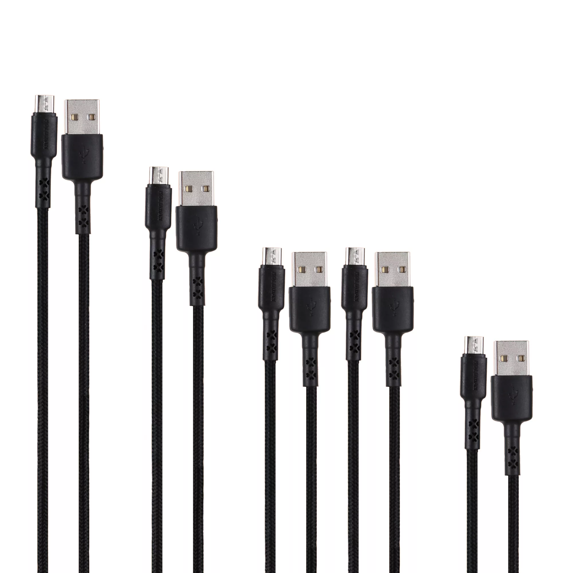 کابل تبدیل USB به microUSB کلومن مدل kd-30 طول 1 متر مجموعه 5 عددی