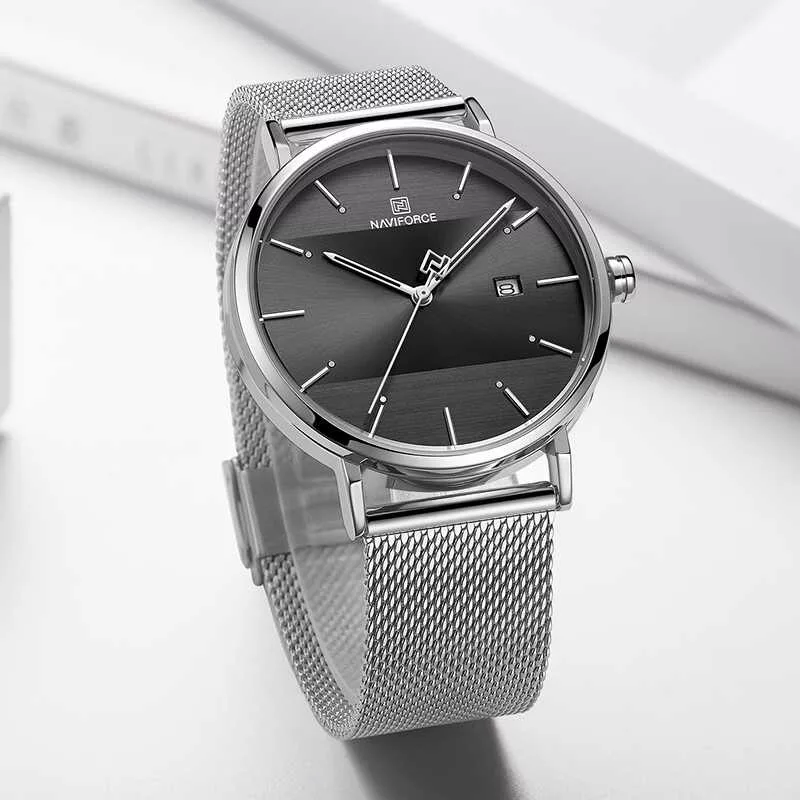 ساعت مچی عقربه ای زنانه نیوی فورس کد NF3008L -S-B