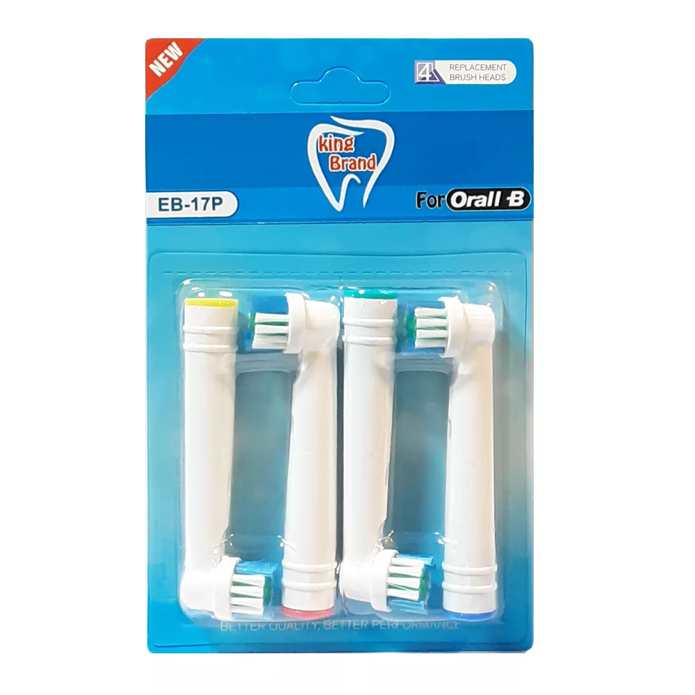 سری یدک مسواک برقی کینگ برند مدل 17P بسته 4 عددی
