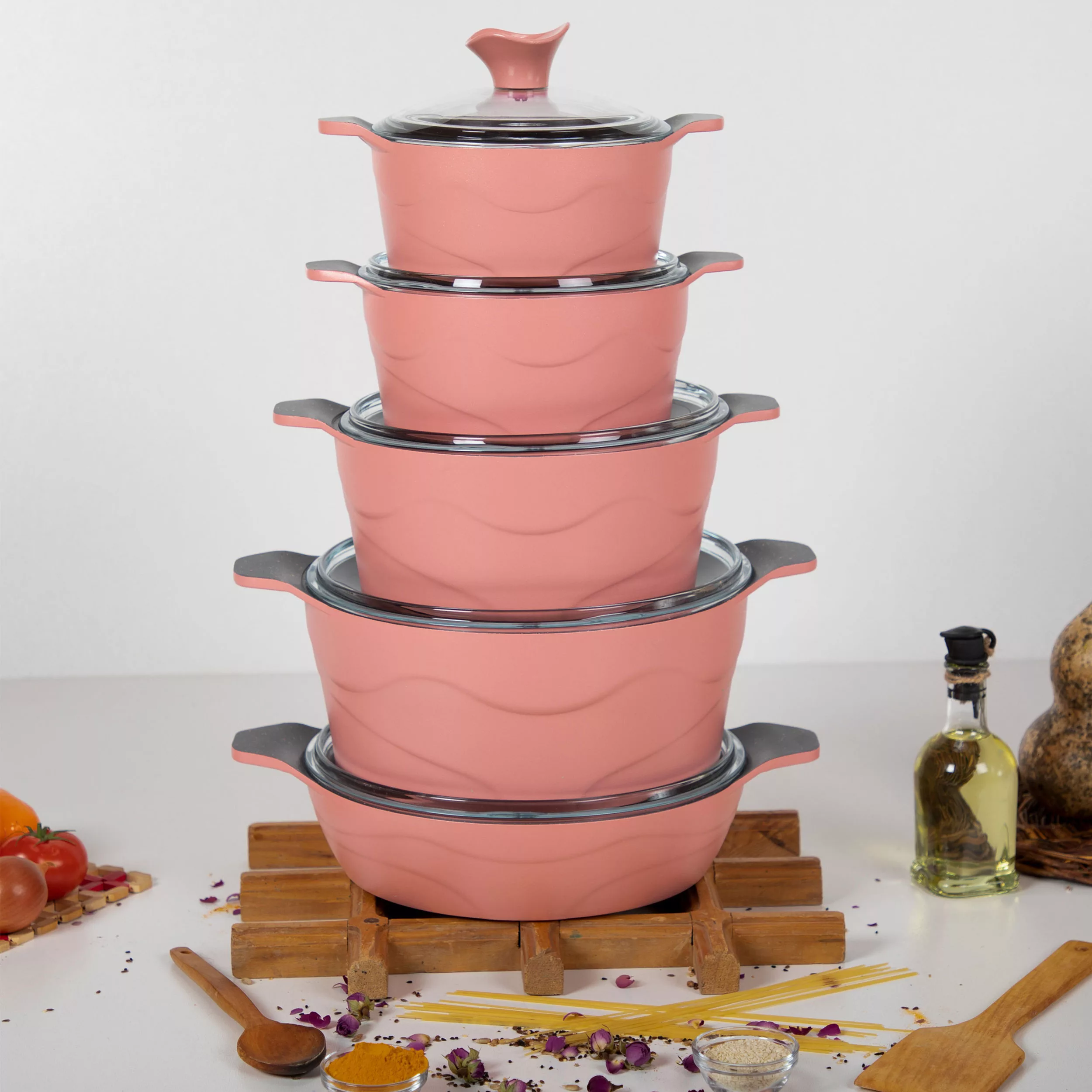 سرویس پخت و پز 10 پارچه دالغا مدل Color-Cil