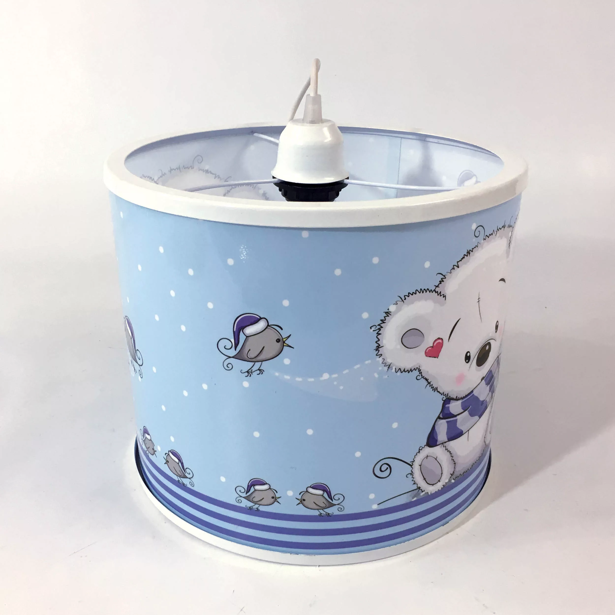 چراغ آویز کودک مدل خرس شال دار به همراه چراغ رومیزی