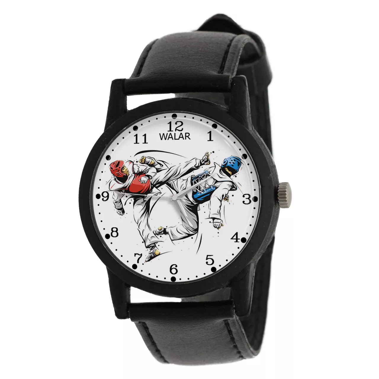 ساعت مچی عقربه ای زنانه و مردانه والار طرح تکواندو کد LF2210