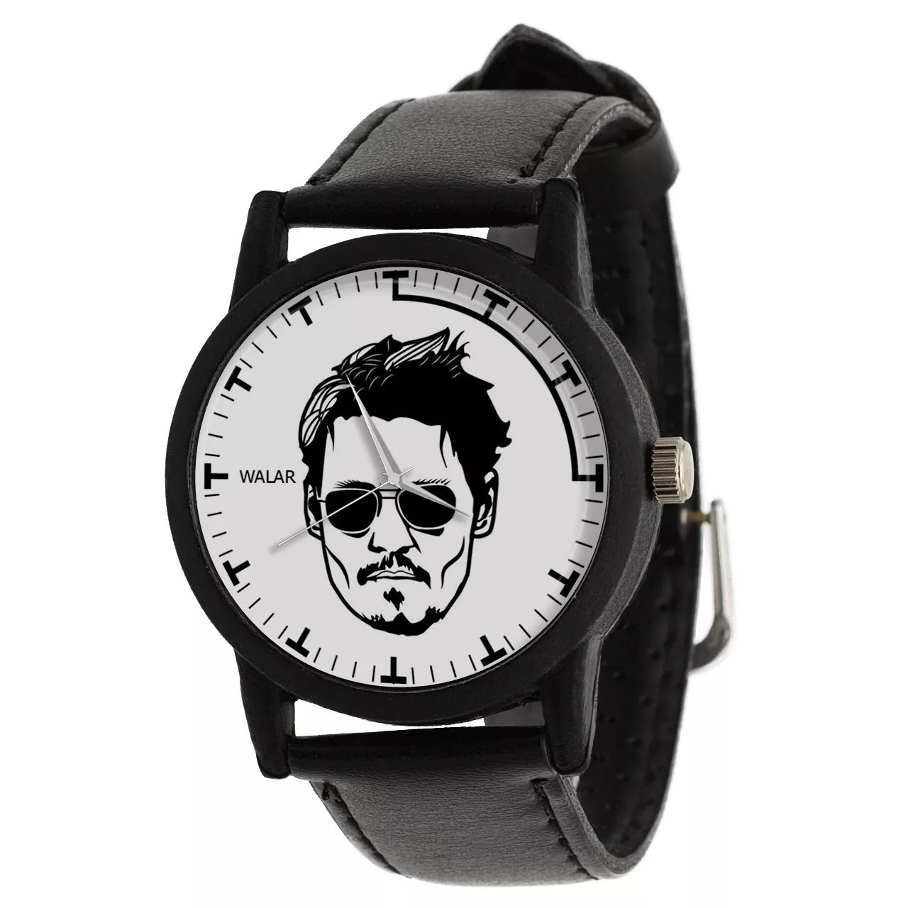 ساعت مچی عقربه ای والار طرح جانی دپ کد LF2425