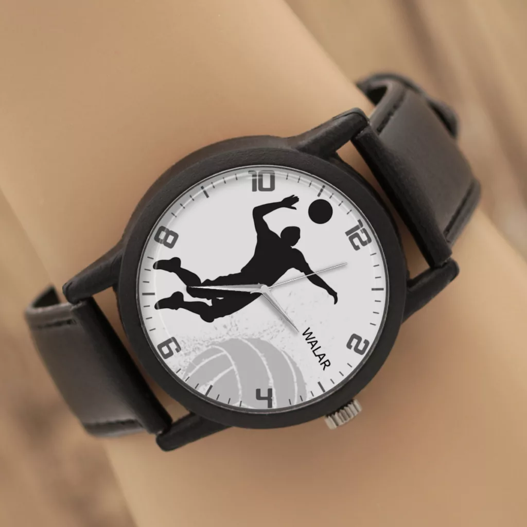 ساعت مچی عقربه ای والار طرح والیبال کد LF2738