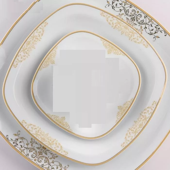 سرویس غذاخوری 27 پارچه چینی زرین ایران سری کواترو مدل montecarlo 2