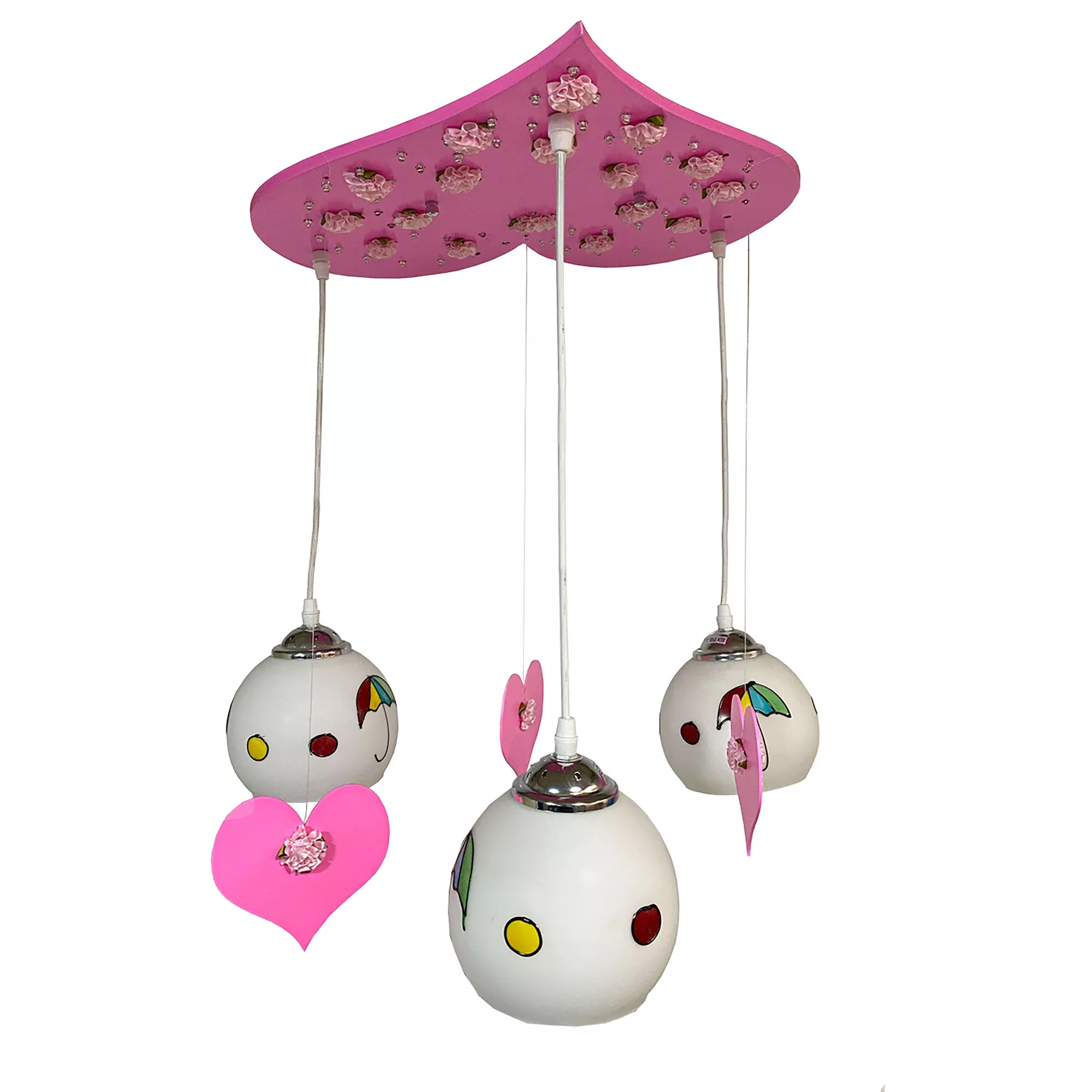 لوستر اتاق کودک طرح قلب مهربان کد ۳-۱۱۸۰