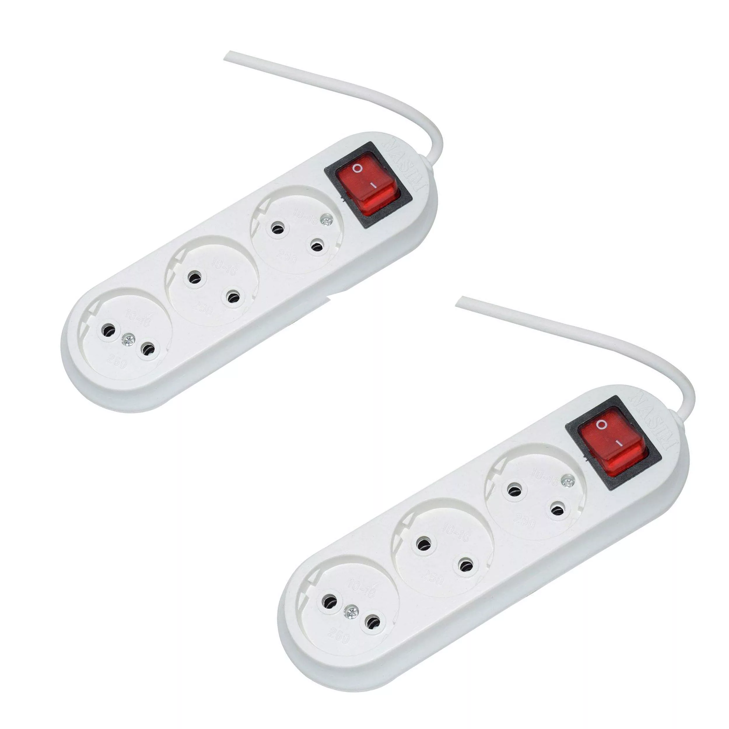 سه راهی برق نسیم مدل 16-A بسته 2 عددی سه راهی برق نسیم مدل 16-A بسته 2 عددی