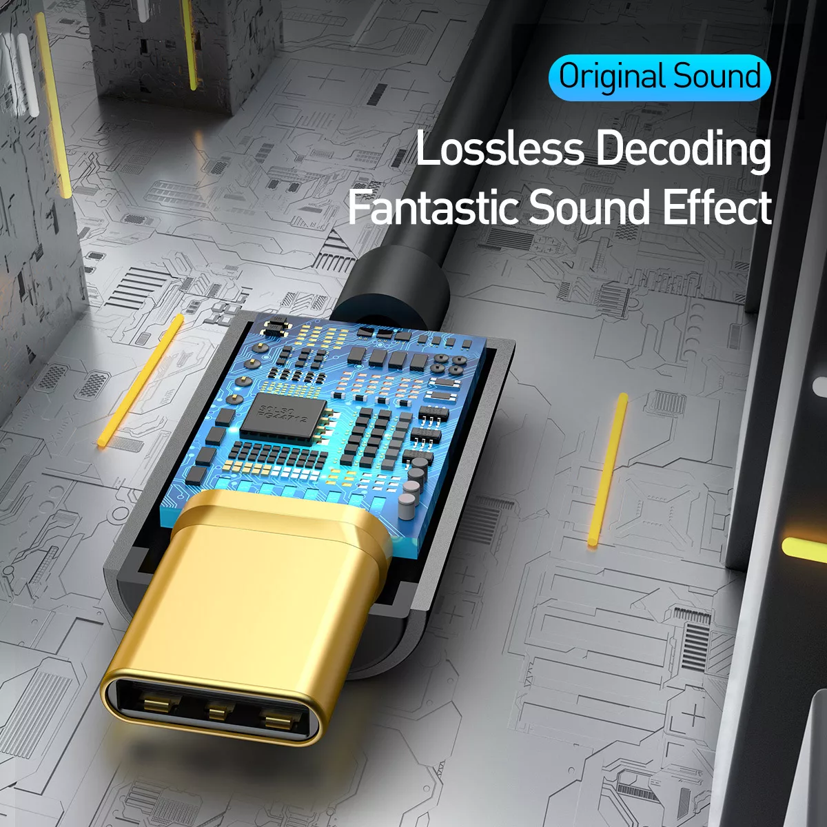 مبدل USB-C به AUX باسئوس مدل CATL54-01