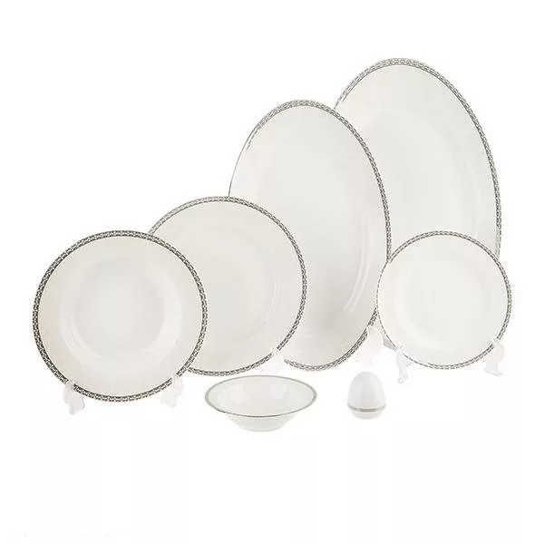 سرویس غذاخوری 28 پارچه چینی زرین ایران مدل ریوا