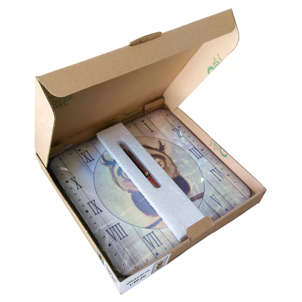 ساعت دیواری مدل 1043 طرح جغد