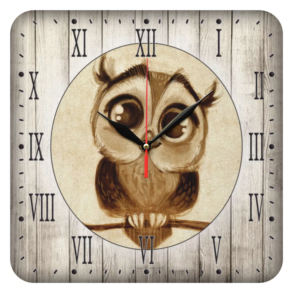 ساعت دیواری مدل 1043 طرح جغد