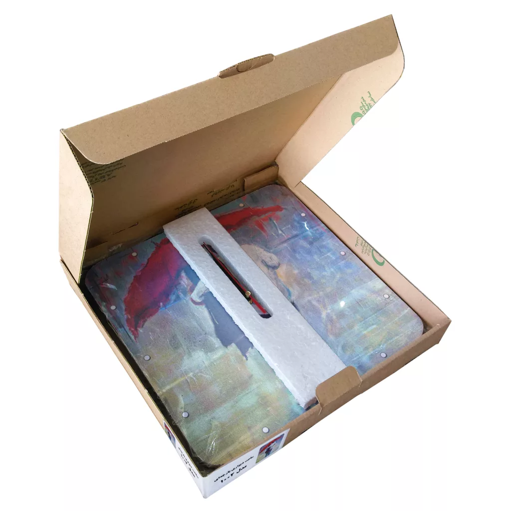 ساعت دیواری مدل 1002 طرح چتر و باران