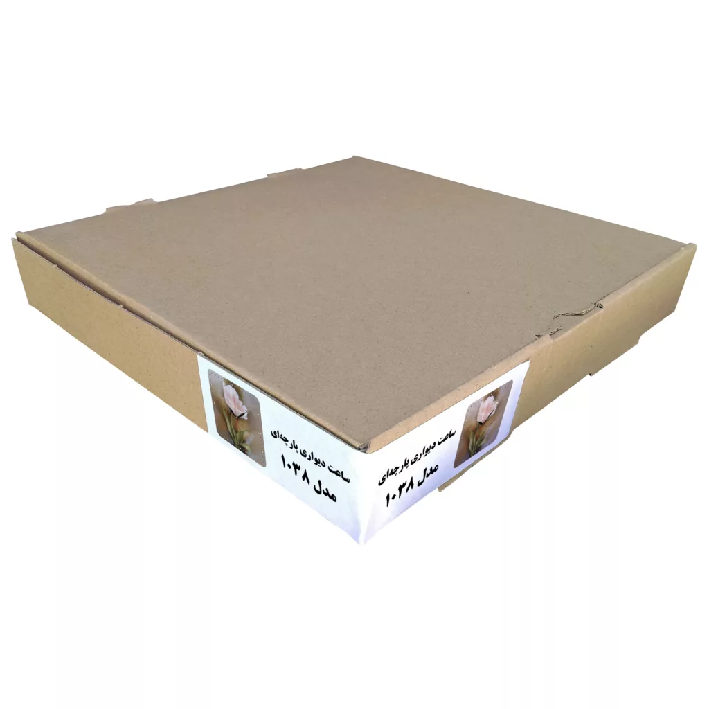 ساعت دیواری طرح گل لاله مدل 1038