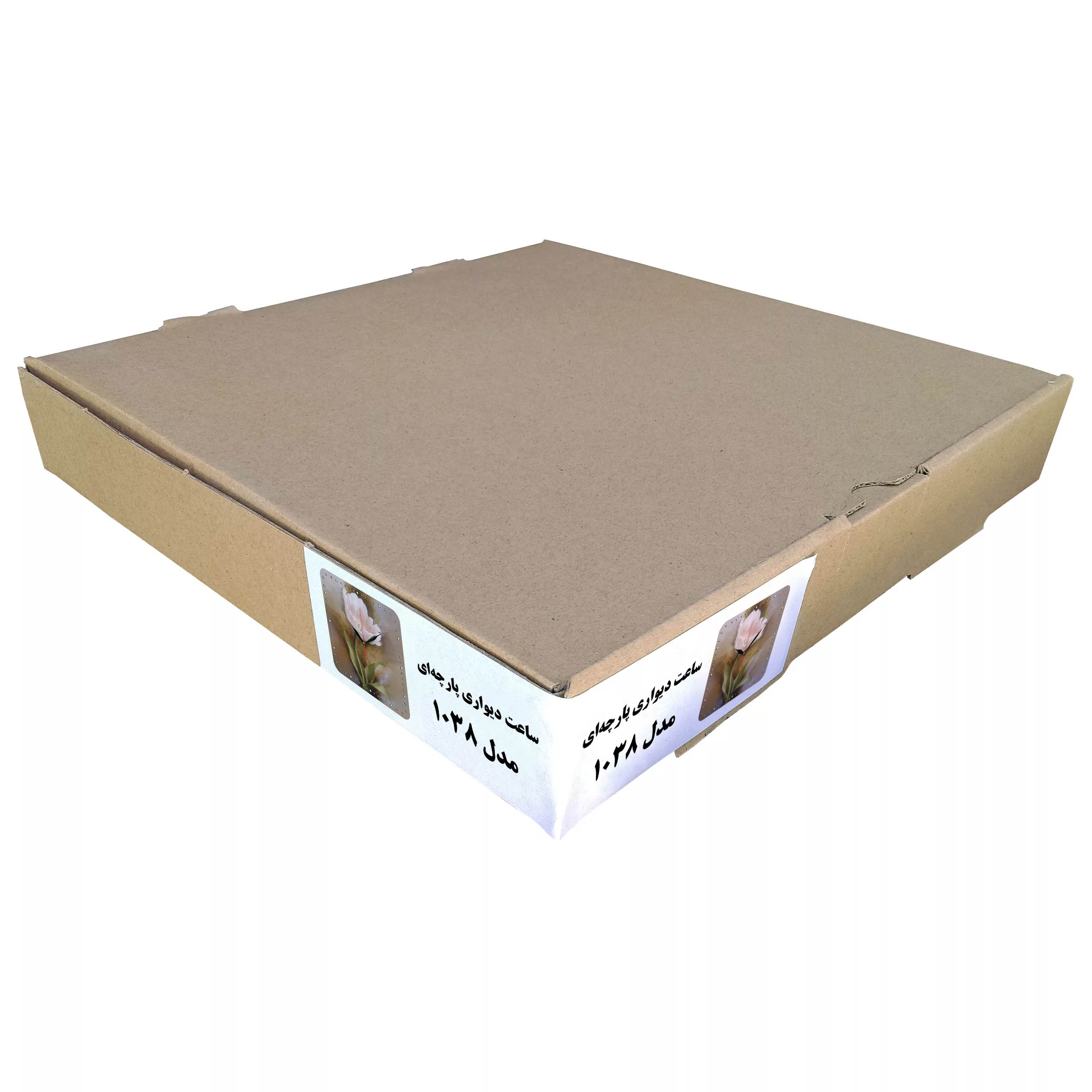 ساعت دیواری طرح گل لاله مدل 1038