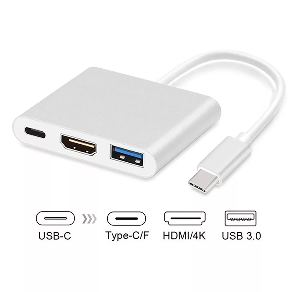 مبدل USB-C به USB3.0/USB-C/HDMI مدل VI545