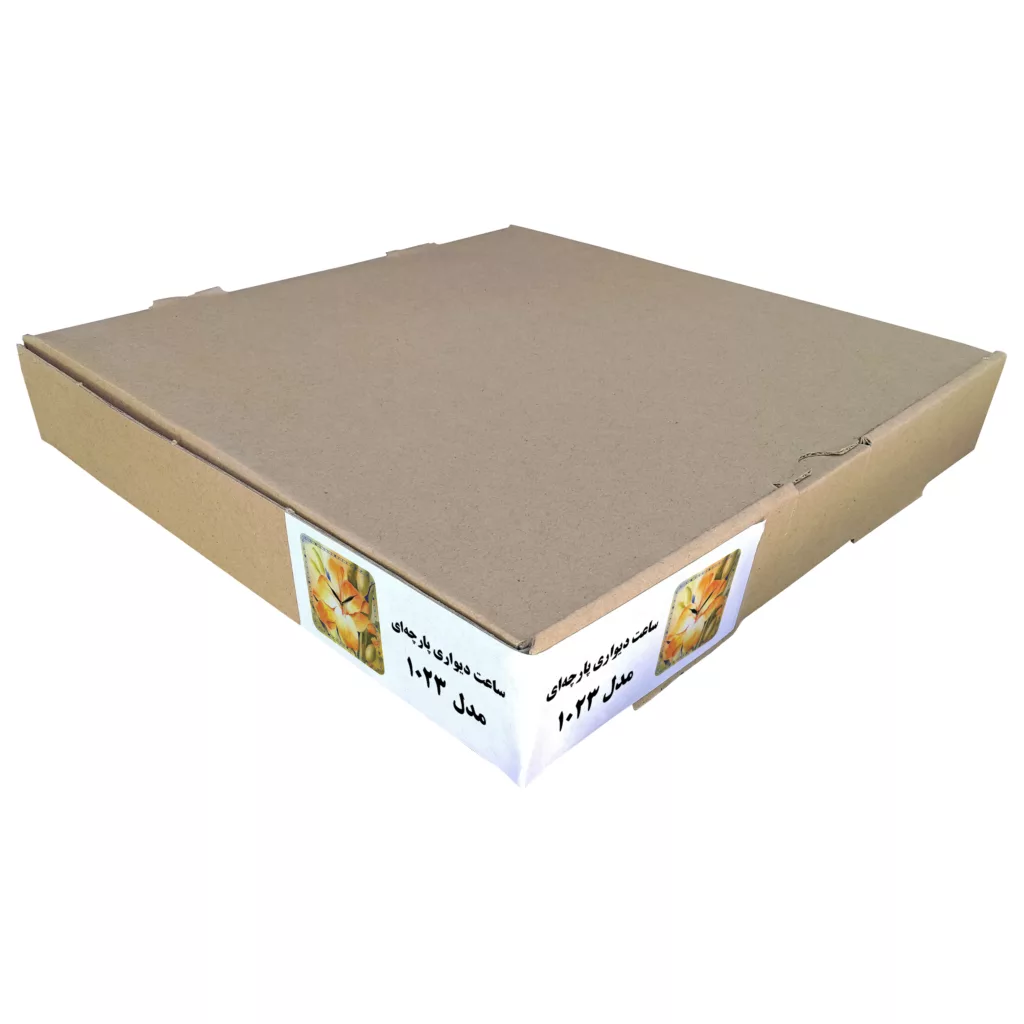 ساعت دیواری مدل 1023 طرح گل سوسن