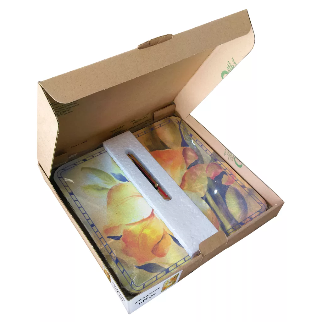 ساعت دیواری مدل 1023 طرح گل سوسن