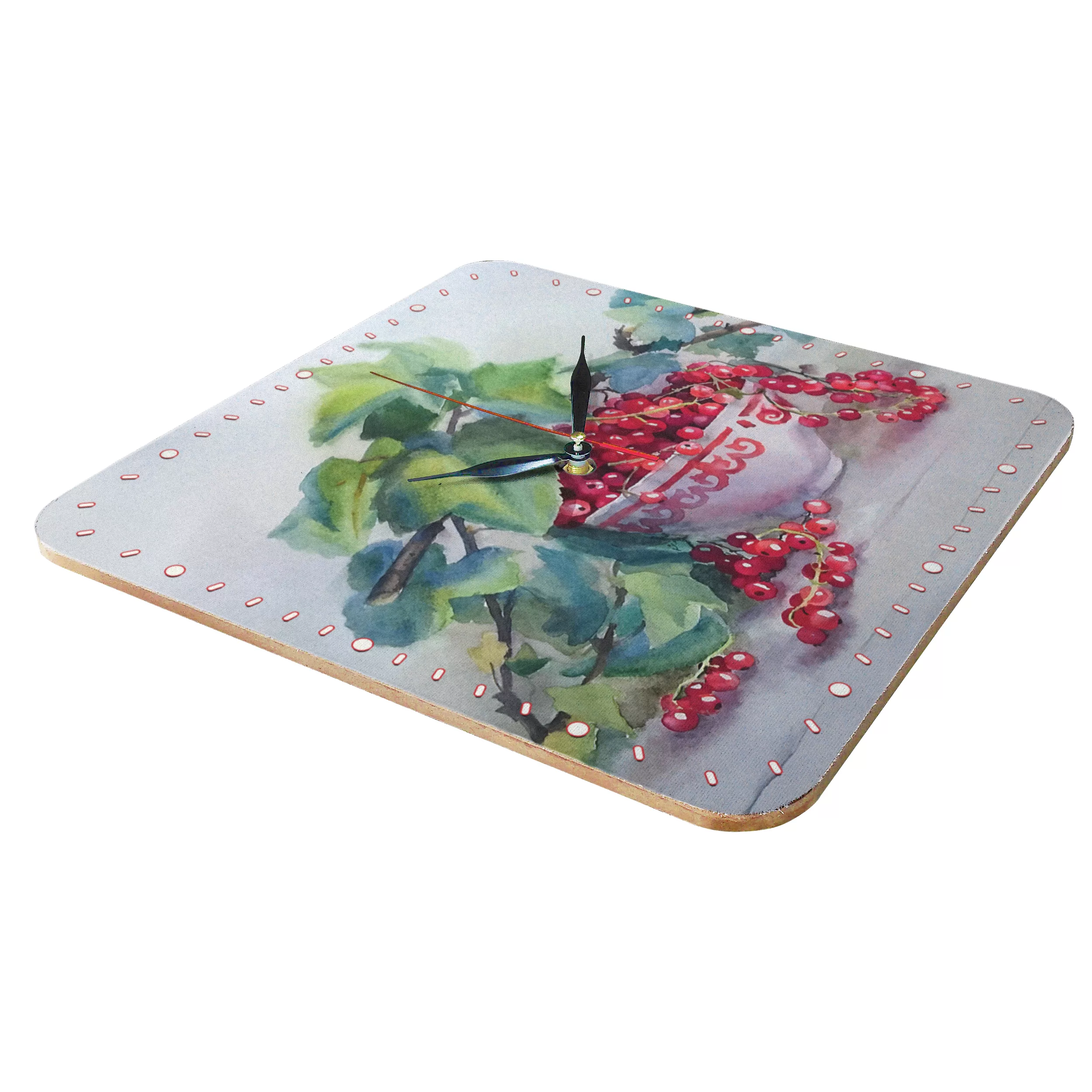 ساعت دیواری مدل 1033 طرح کاسه انگور فرنگی