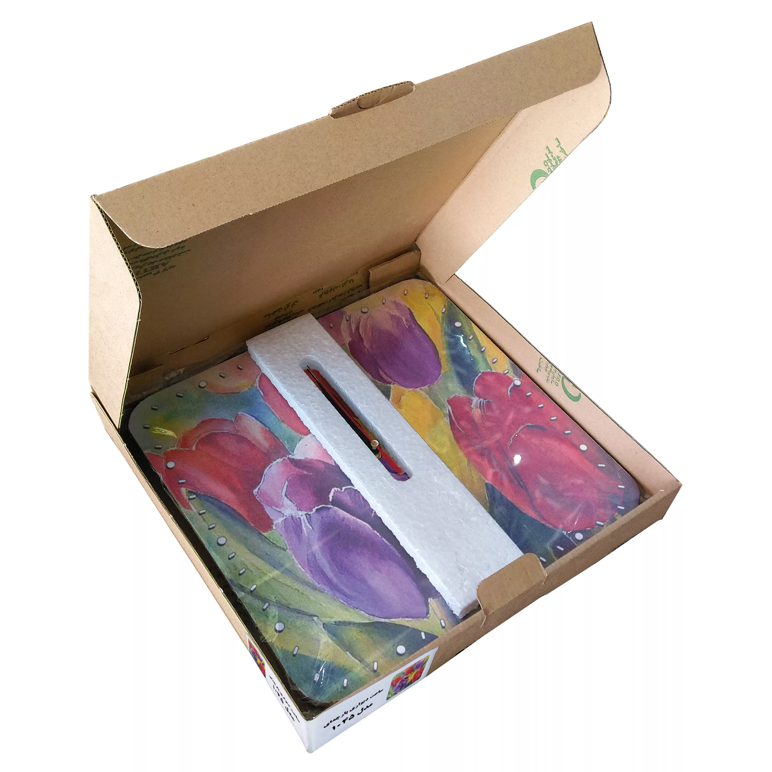 ساعت دیواری مدل 1045 طرح گل لاله