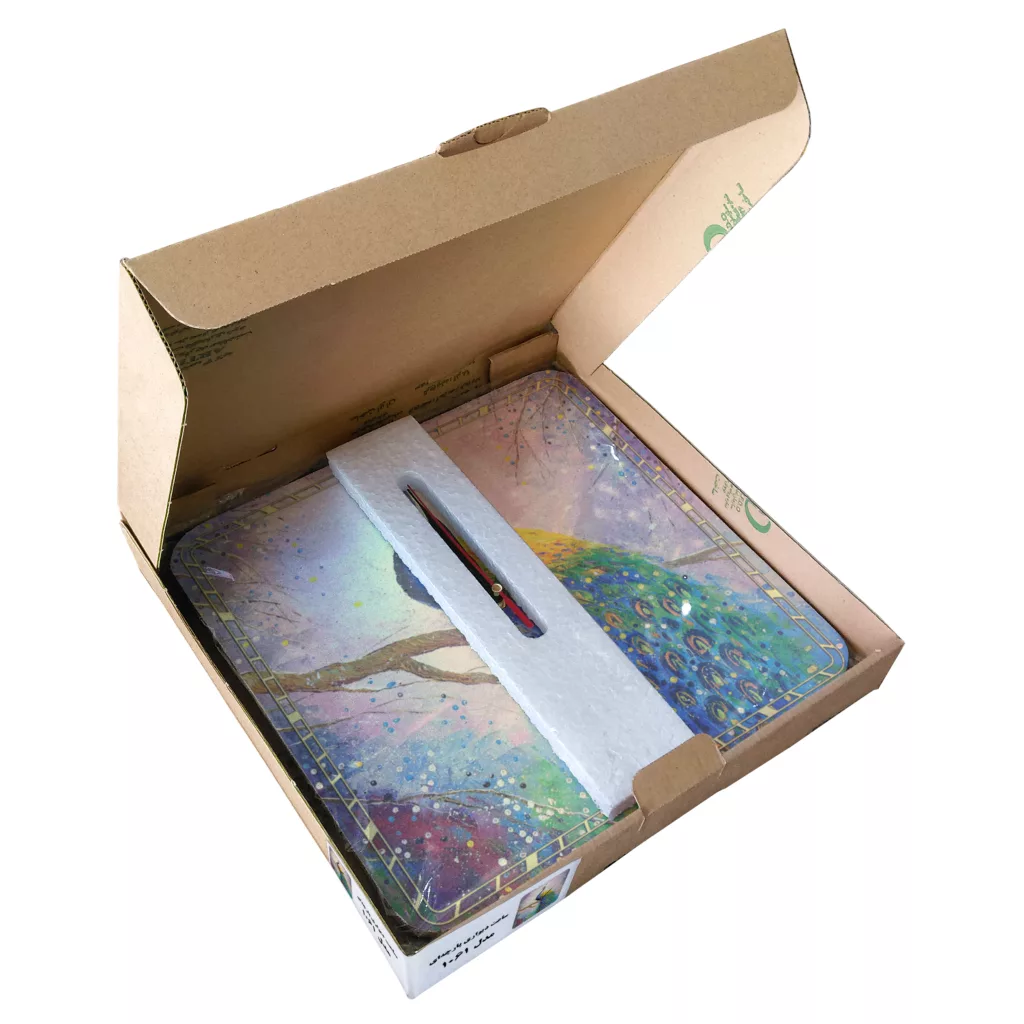 ساعت دیواری مدل 1061 طرح طاووس