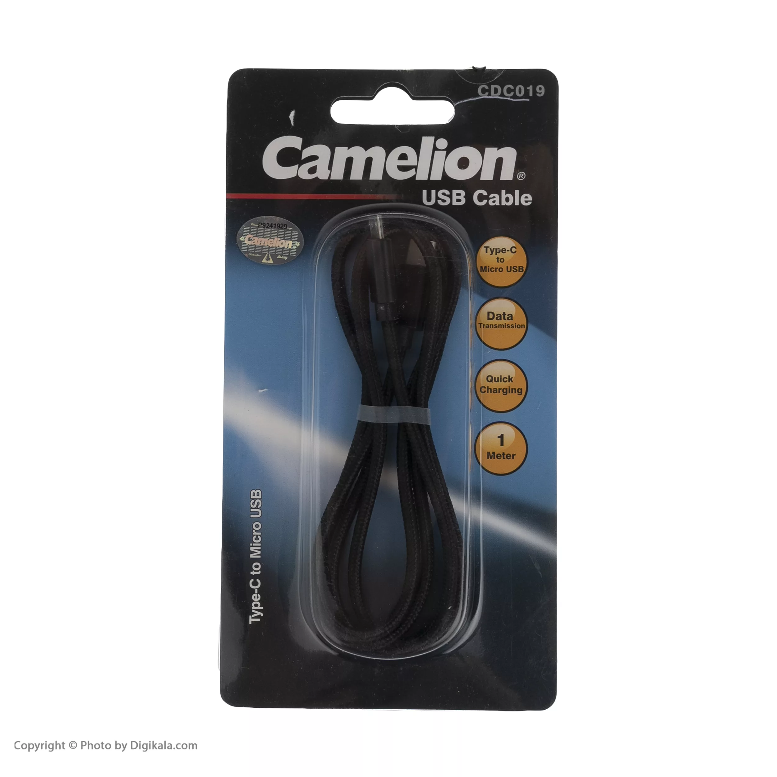 کابل تبدیل USB-C به microUSB کملیون مدل CDC019 طول 1 متر