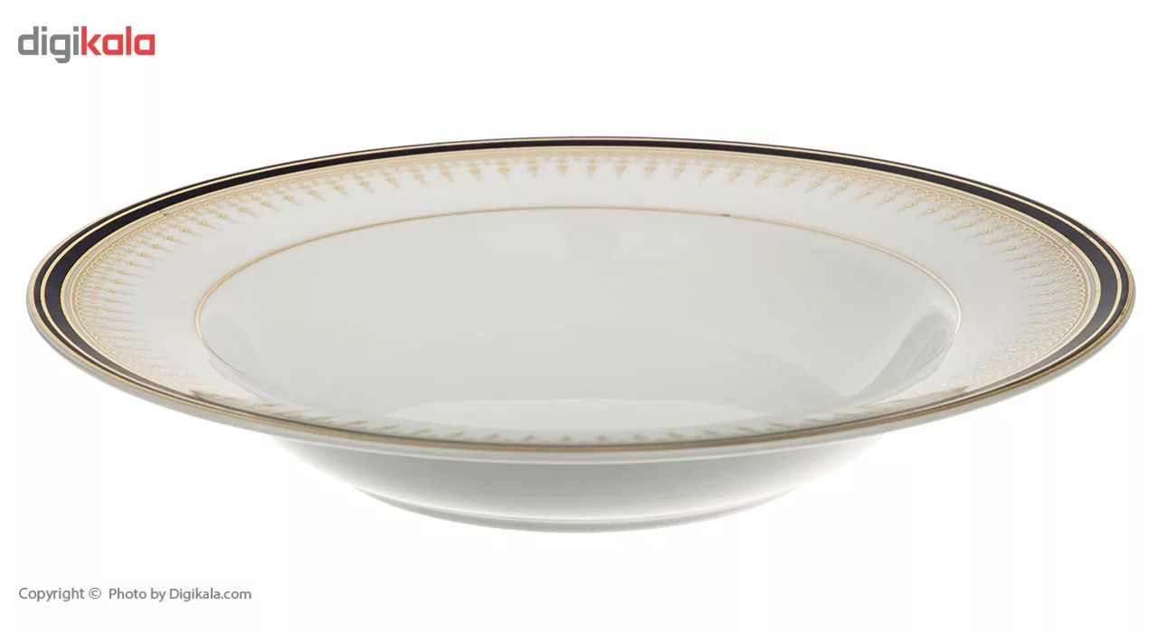 سرویس غذاخوری 28 پارچه چینی زرین ایران سری ایتالیا اف مدل Khatereh 2 درجه یک