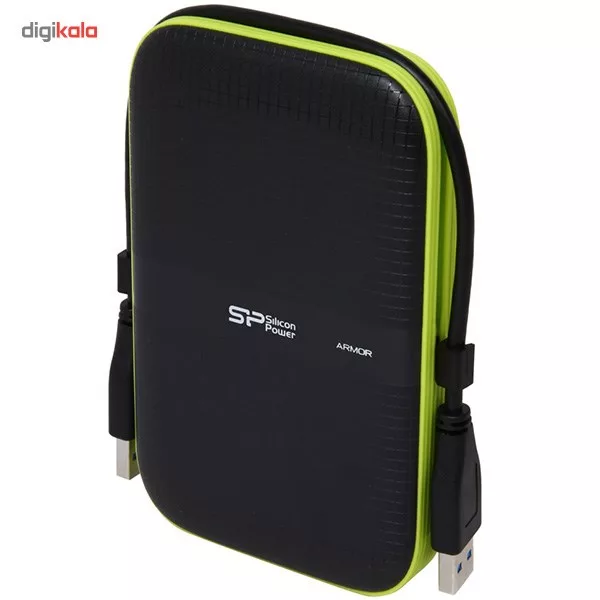 هارد اکسترنال سیلیکون پاور مدل Armor A60 ظرفیت یک ترابایت دارای رابط USB Type-A 3.2