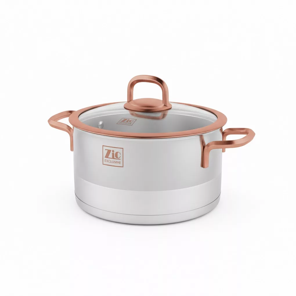 سرویس قابلمه و تابه استیل ۱۰ پارچه بازرگانی زیو مدل  ZCS-1330