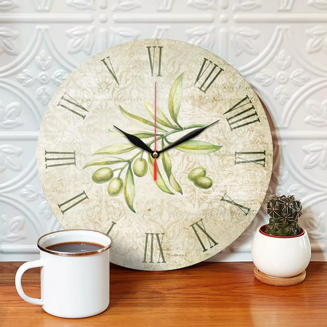ساعت دیواری طرح شاخه زیتون کد 1332