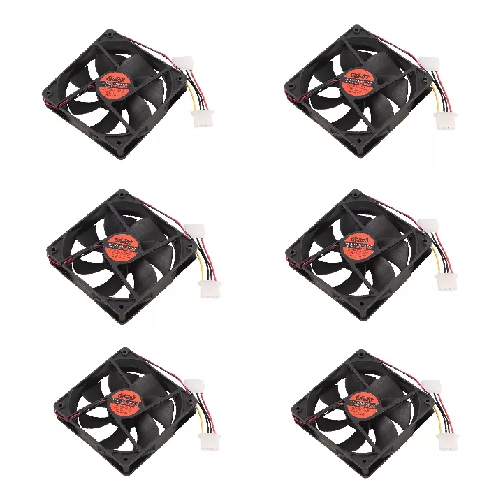 فن کیس گریت مدل 12CM12V بسته شش عددی