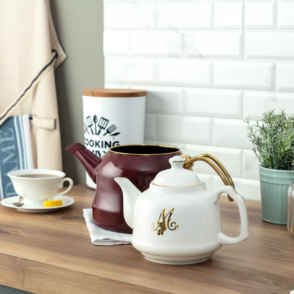 ست کتری و قوری مادام کوکو مدل  giroud teapot murdum گنجایش کتری 2.5 لیتر گنجایش قوری 1 لیتر