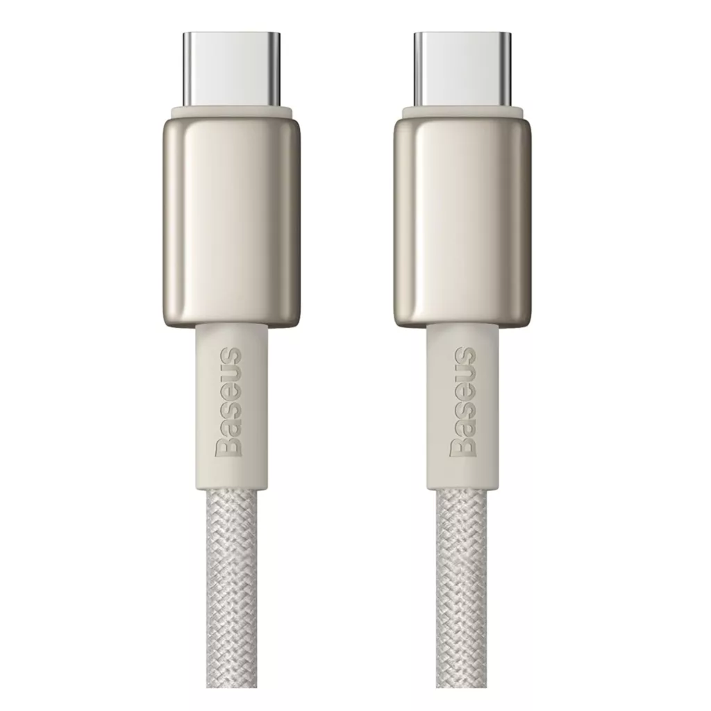 کابل تبدیل USB-C بیسوس مدل Tungsten Gold (100W)به طول 2 متر