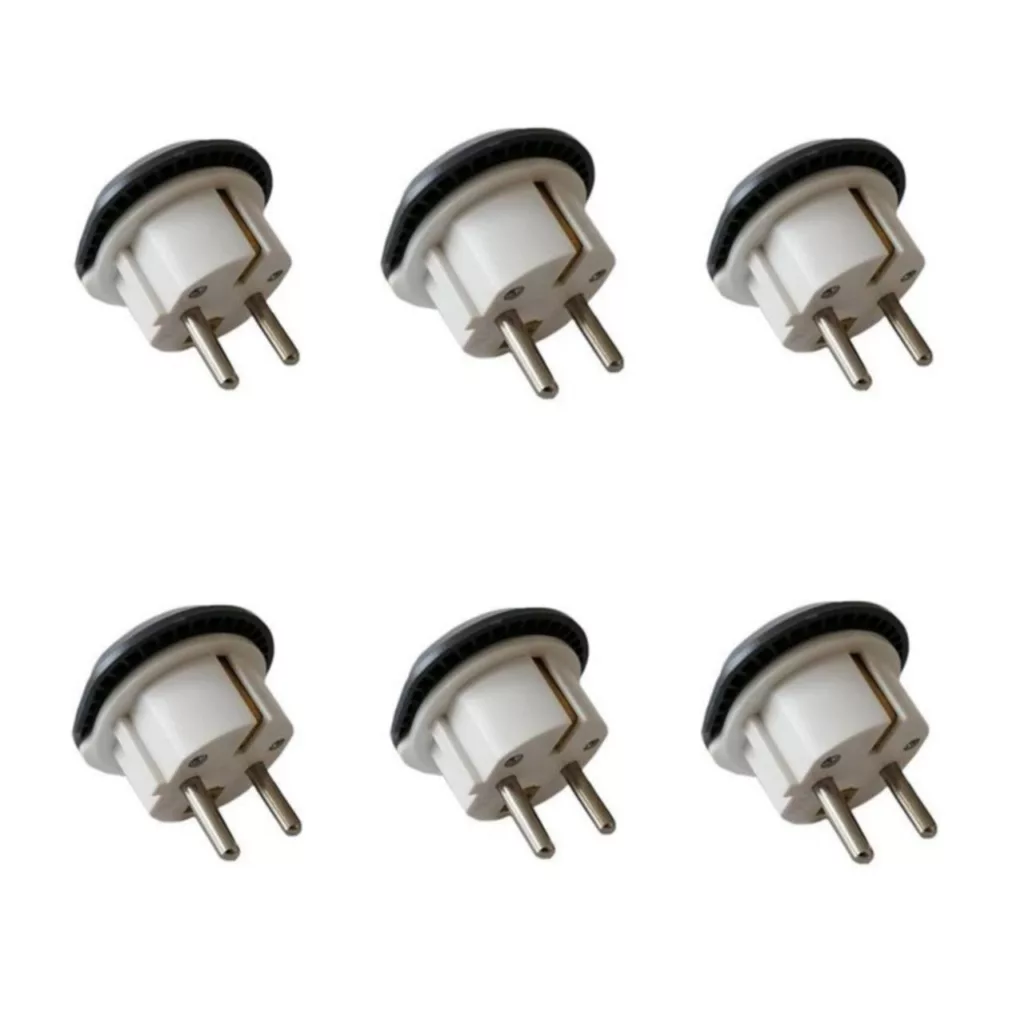 دوشاخه تبدیل برق 3 به 2 بهداد الکتریک مدل 16 آمپر بسته 6 عددی