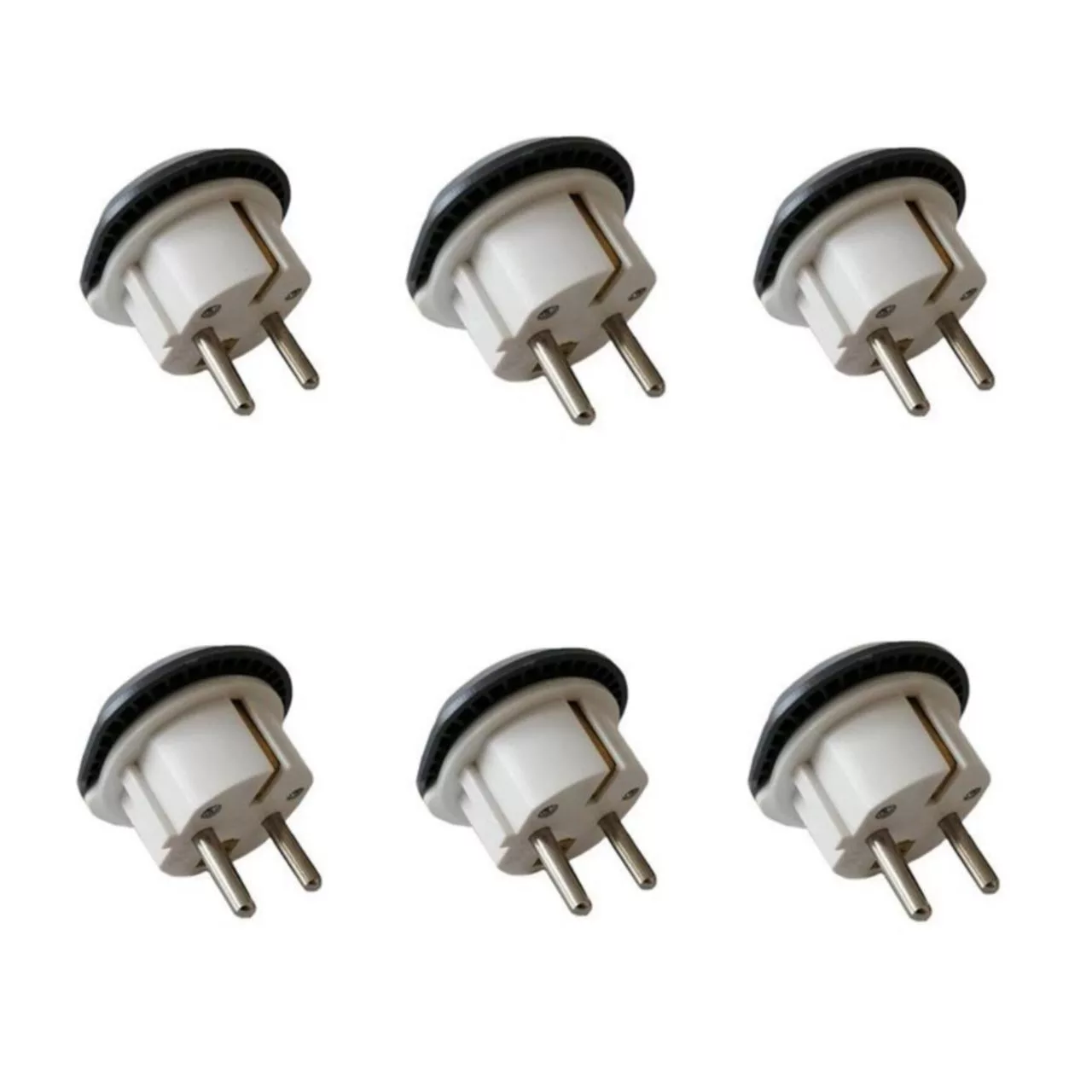 دوشاخه تبدیل برق 3 به 2 بهداد الکتریک مدل 16 آمپر بسته 6 عددی