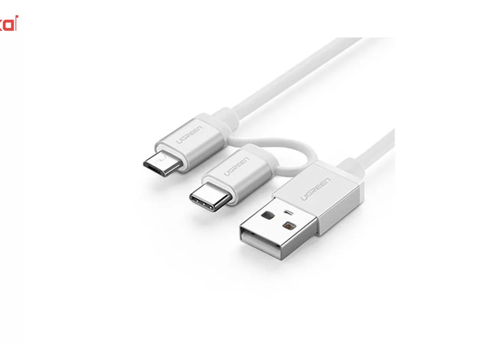 کابل تبدیل USB به USB-C/microUSB یوگرین مدل US177 طول 1.5 متر