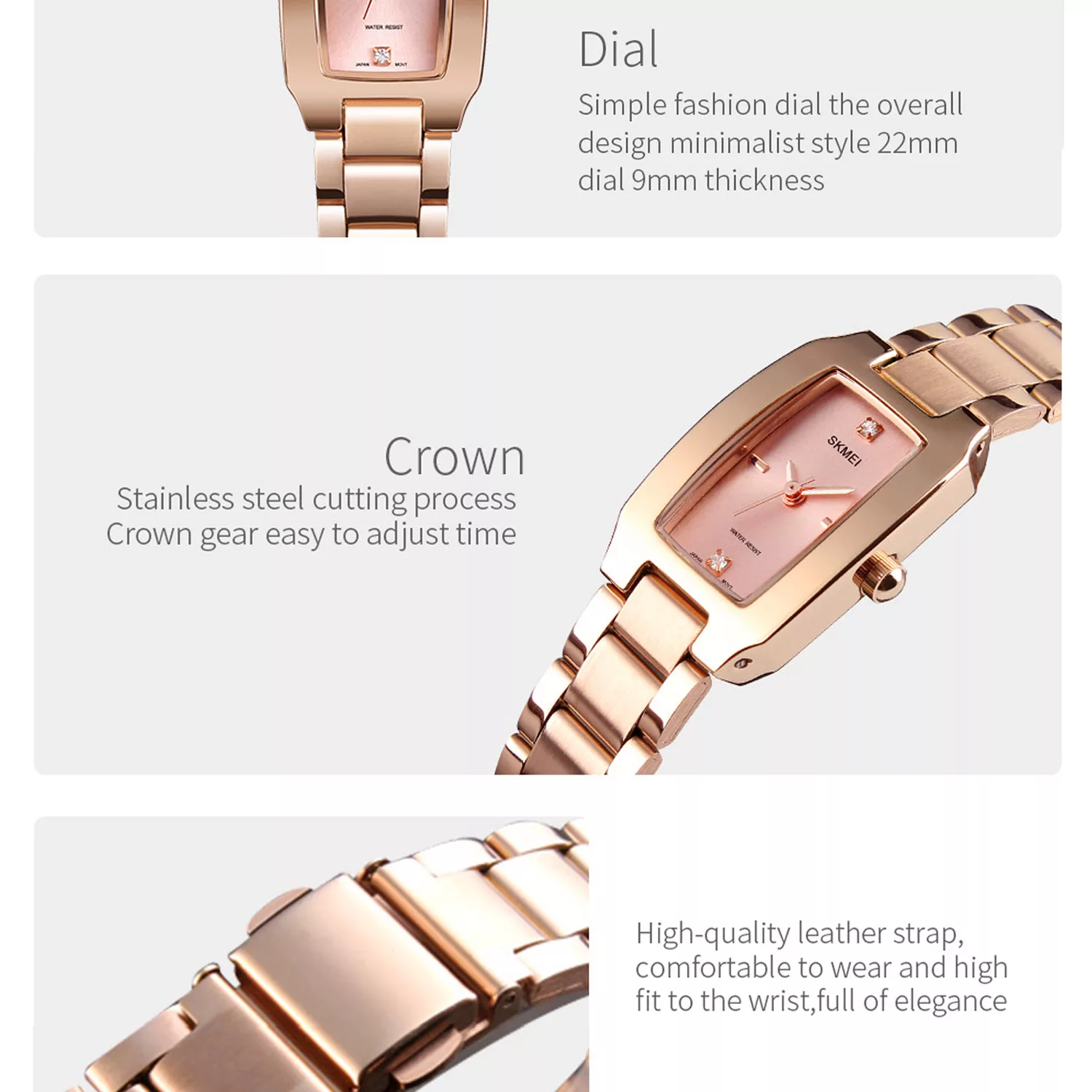 ساعت مچی عقربه ای زنانه اسکمی مدل S-1400