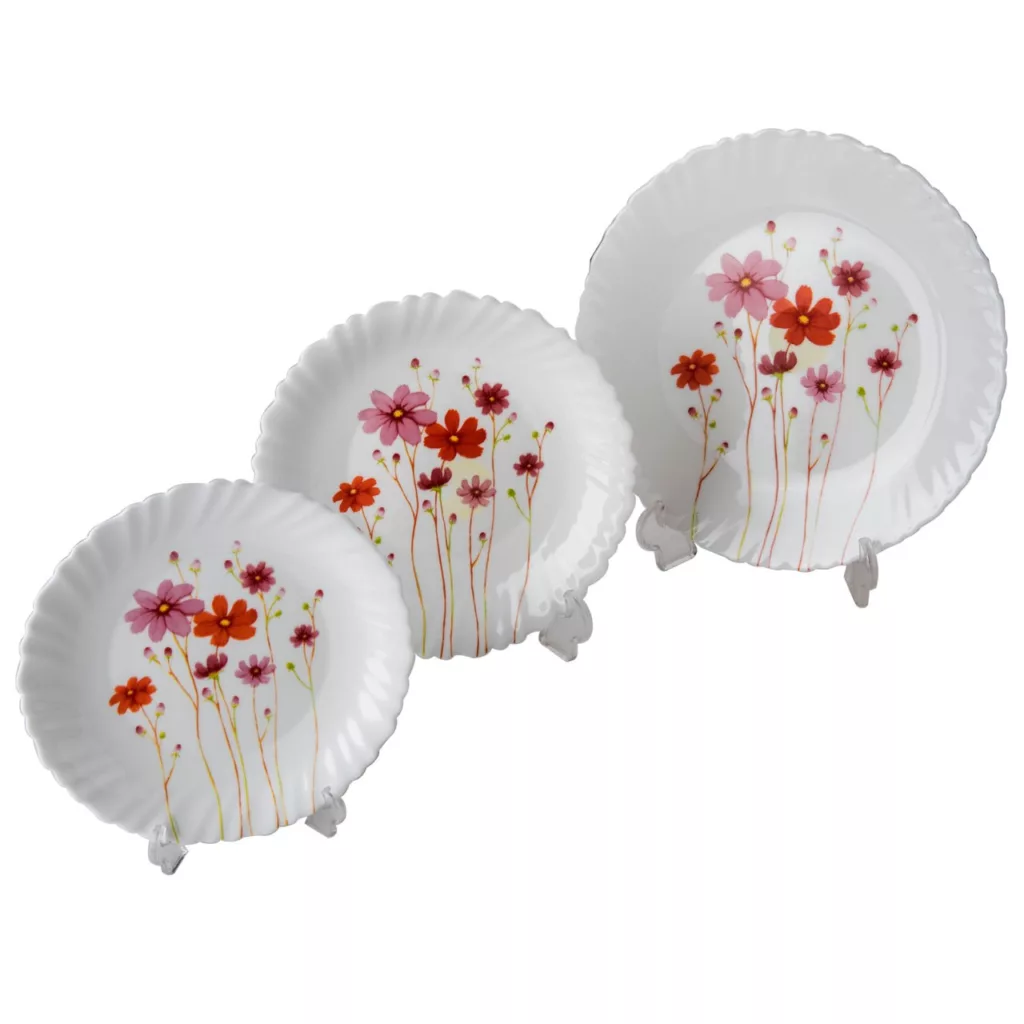 سرویس غذاخوری 18 پارچه لومینارک طرح کانتری فلاورز