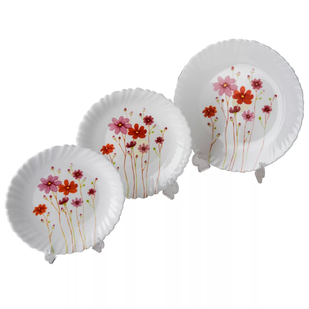 سرویس غذاخوری 18 پارچه لومینارک طرح کانتری فلاورز