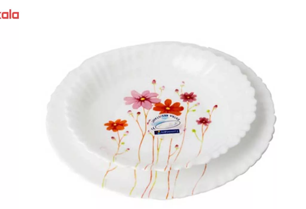 سرویس غذاخوری 18 پارچه لومینارک طرح کانتری فلاورز