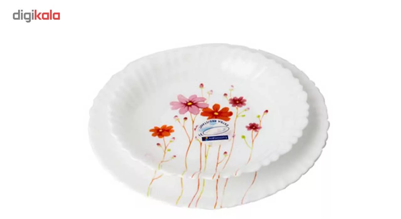 سرویس غذاخوری 18 پارچه لومینارک طرح کانتری فلاورز