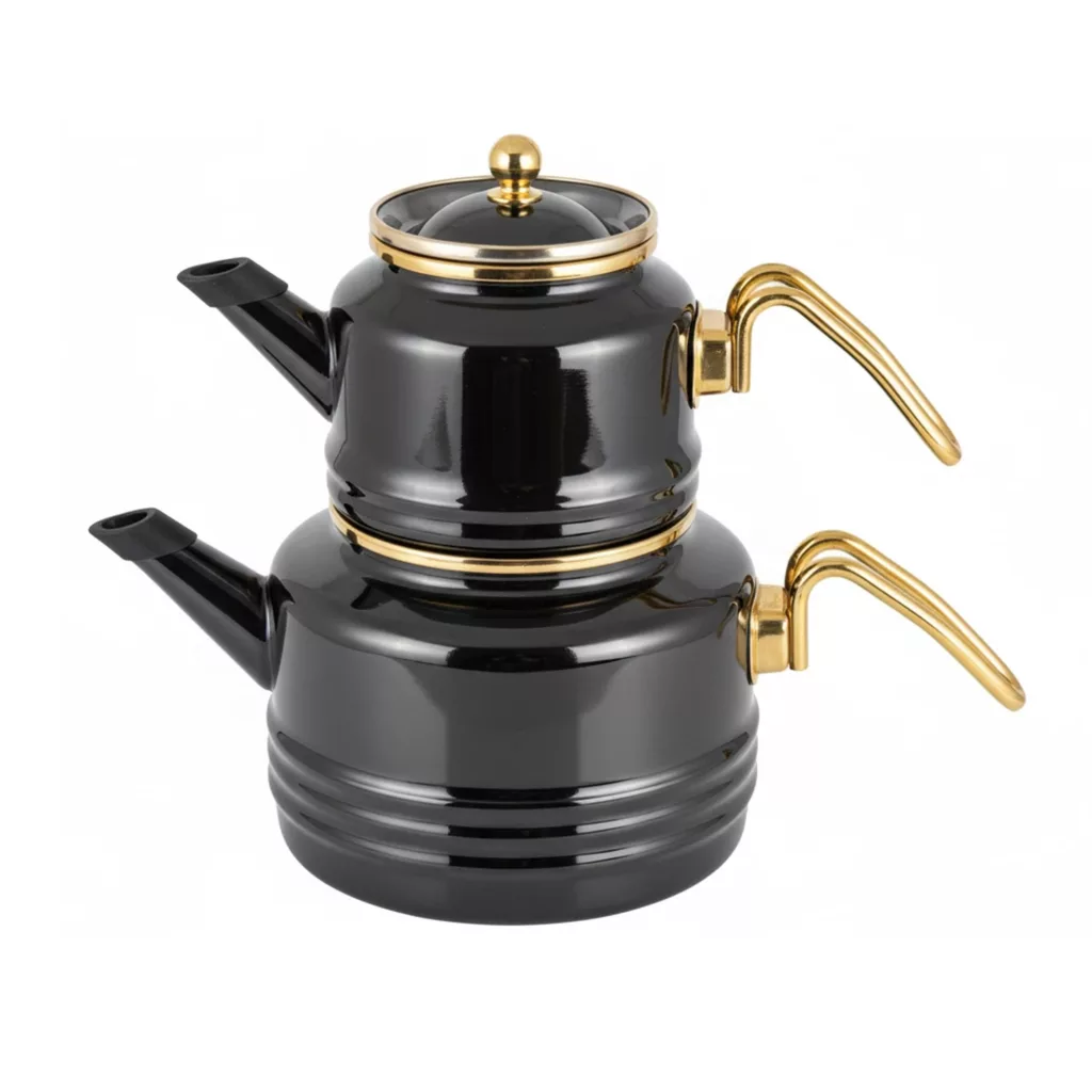 ست کتری و قوری آلو مدل EMAYE_2 گنجایش کتری 2.1 لیتر گنجایش قوری 1.1 لیتر