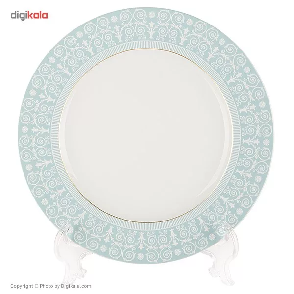 سرویس 102 پارچه چینی زرین ایران سری ایتالیا اف مدل سپید صدف درجه یک