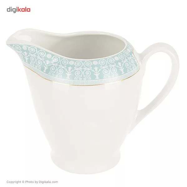 سرویس 102 پارچه چینی زرین ایران سری ایتالیا اف مدل سپید صدف درجه یک