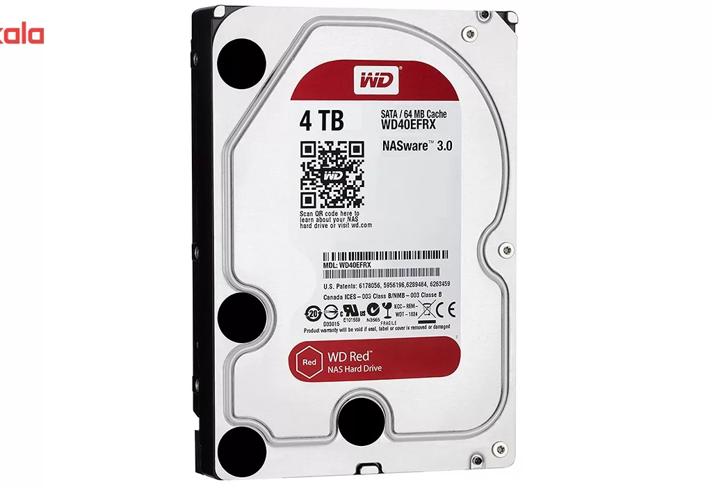 هارددیسک اینترنال وسترن دیجیتال مدل Red WD40EFRX ظرفیت 4 ترابایت