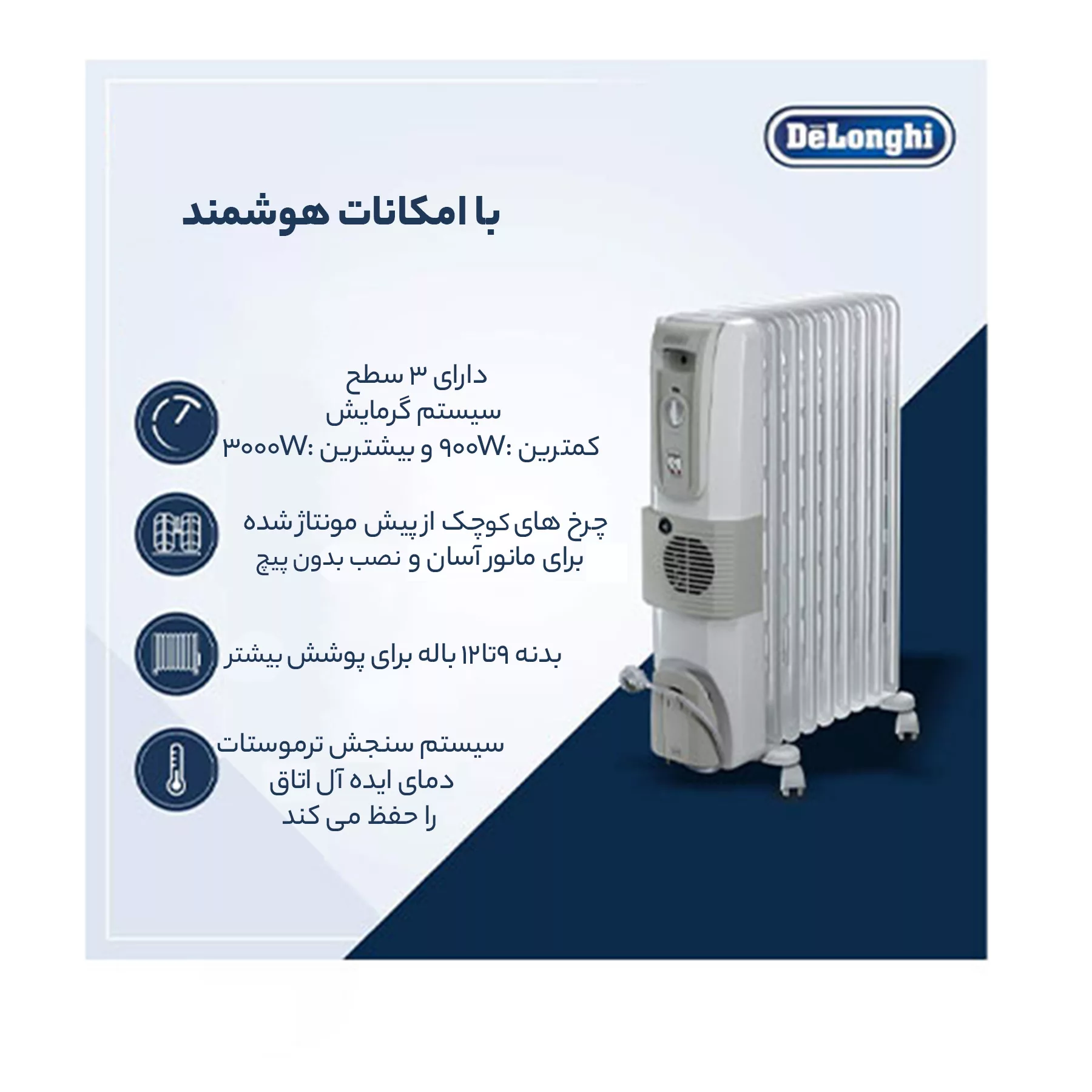 شوفاژ برقی دلونگی مدل VENTO H770925