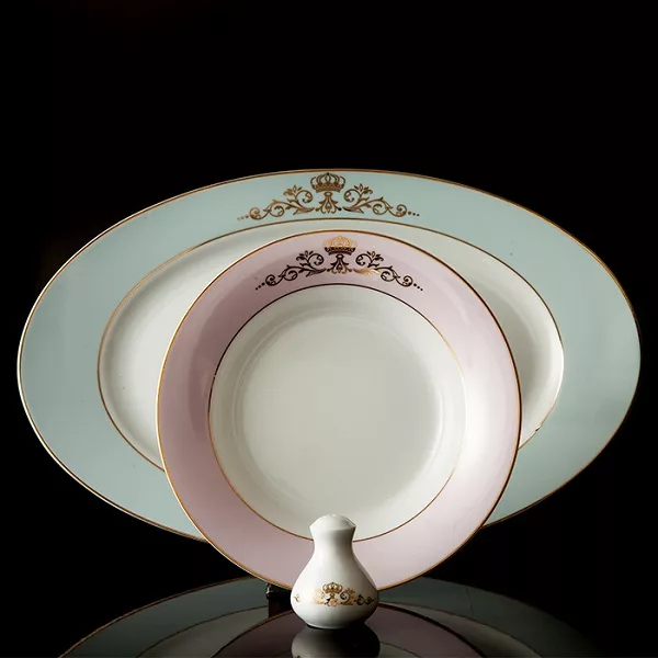 سرویس غذاخوری 35 پارچه 6 نفره چینی زرین ایران مدل شهرزاد برلیانت کوئین درجه 3