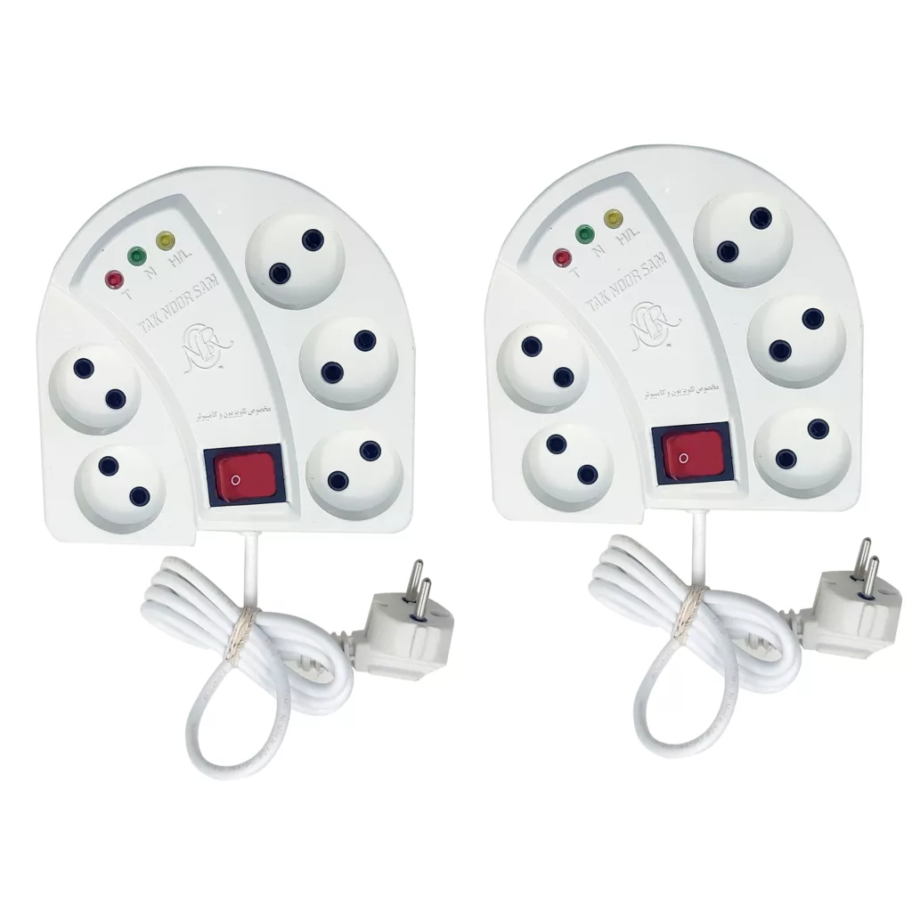 محافظ ولتاژ تک نور مدل 5P_3M_5P-1.25M مجموعه 2 عددی