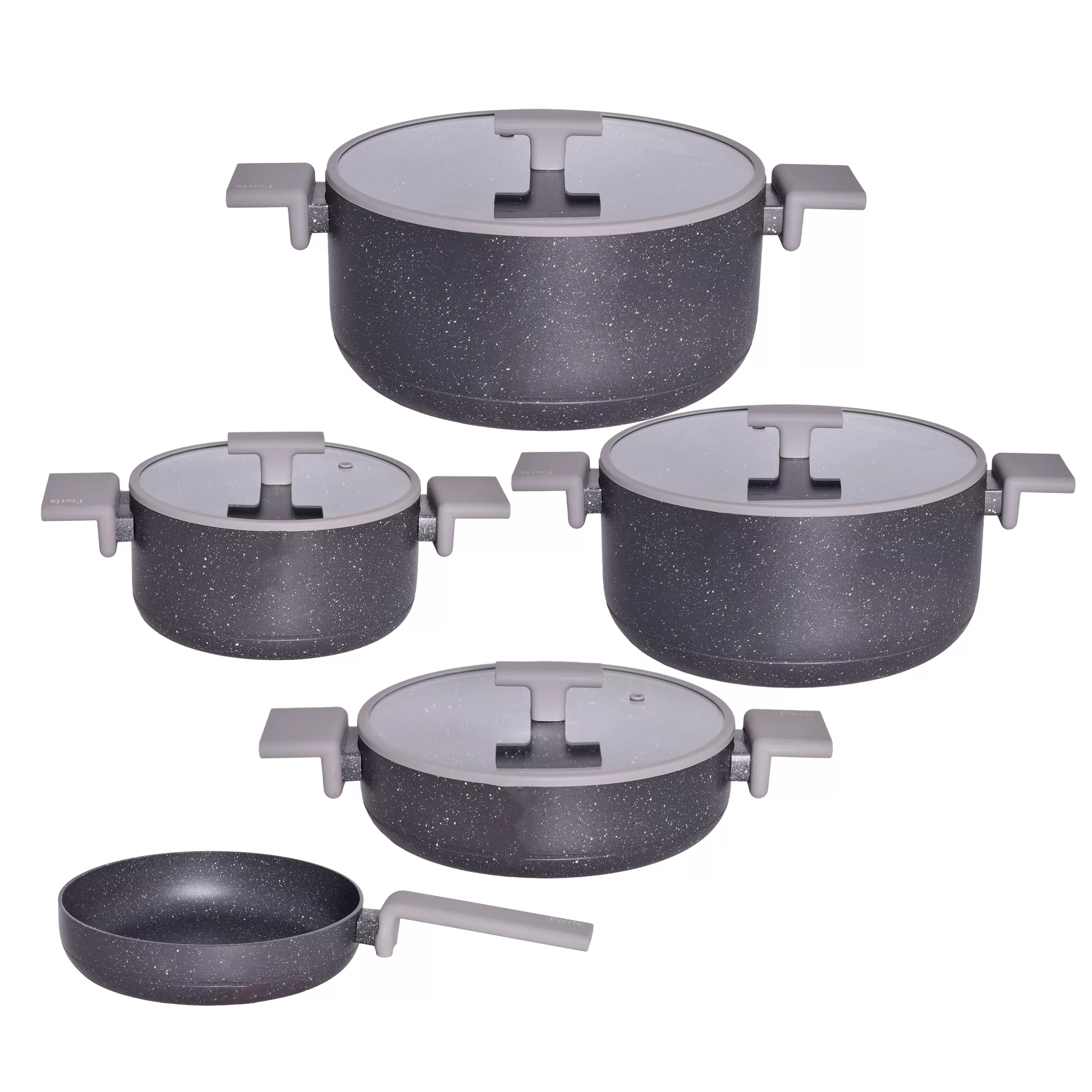 سرویس قابلمه و تابه گرانیتی 9 پارچه پرارین مدل ESTIMA کد 4320